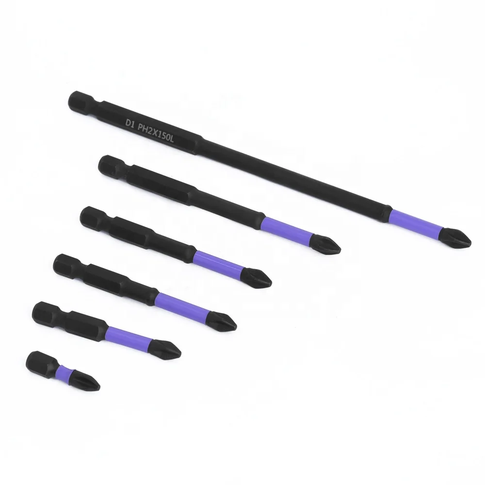 Factory Direct Sale Impact Bits Anti Non-slip Bit Kits Sets Magnetic Screw Driver Impact Tool Drill Nail For Metal