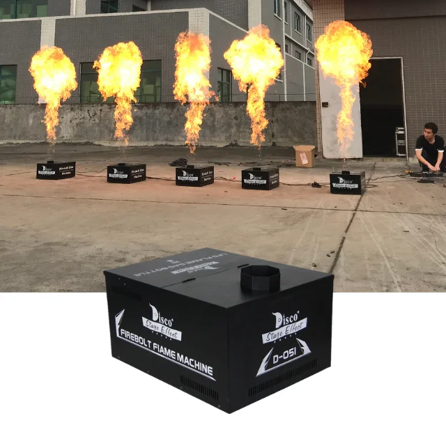Available stage gas propane flame effect fire machine 2 or 4 cans dmx LPG firebolt thrower for party club concert disco