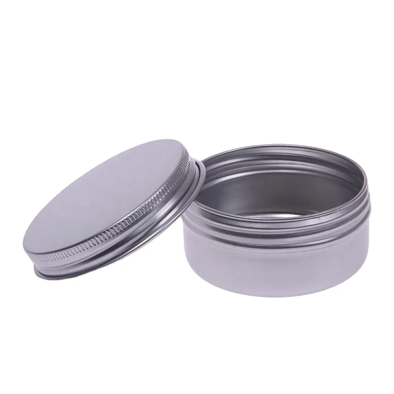 5ml 10ml 20ml 30ml 50ml 60ml 80ml 100ml 150ml 200ml Round Aluminum Cosmetic Tin Container Metal Aluminum Jar