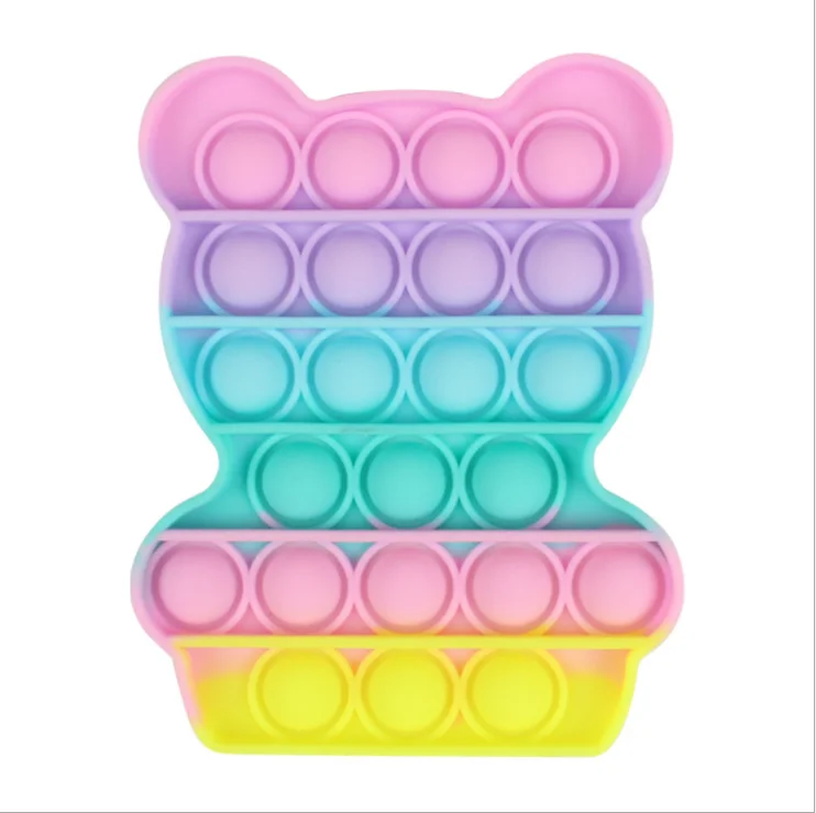 wholesale different designs New Rainbow deratization pioneer desktop decompression educational silicone toys