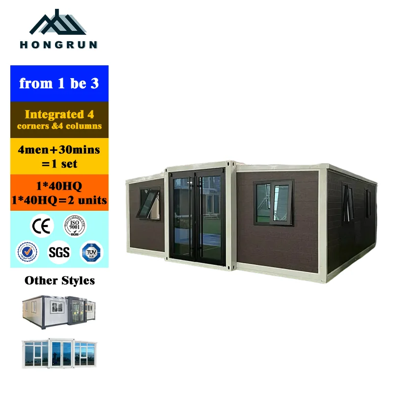 2024 New Design Expandable Homes Prices Ready Made In China Tiny Houses Cottage 40ft Luxury Container House