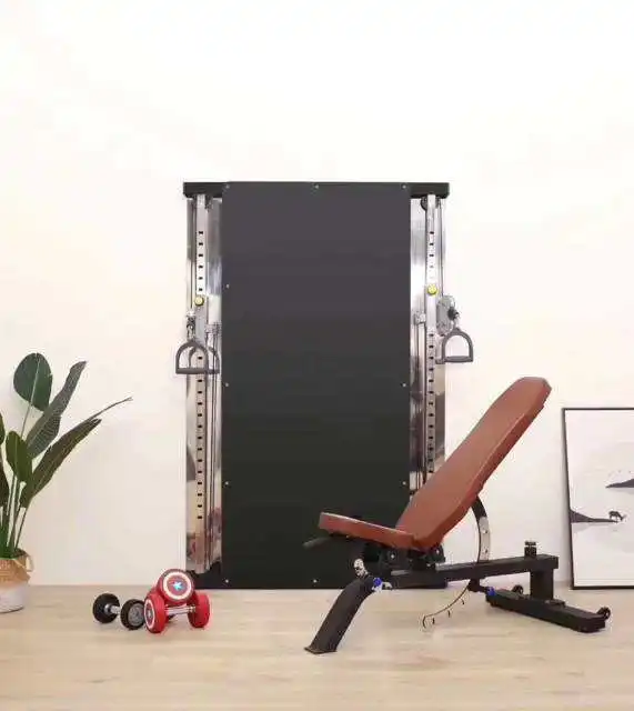 Dinuo Custom OEM/ODM Gym Equipment Double Wall Mounted Cable Crossover Trainer Machine with  Cast Iron Panel