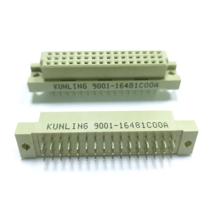 
2.54mm pitch 3 rows 48P Straight PCB DIN41612 Connector, 3*16pin Female Header Straight Type for PCB Board 