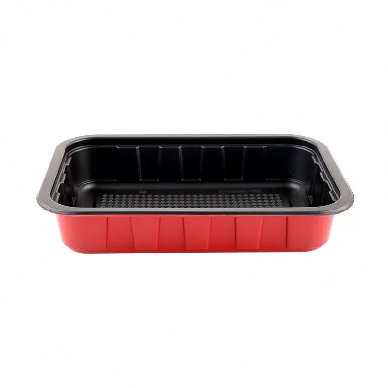 3 Compartment Disposable Lunch Bento Box Microwave Rectangle Takeaway Plastic Food Storage Container