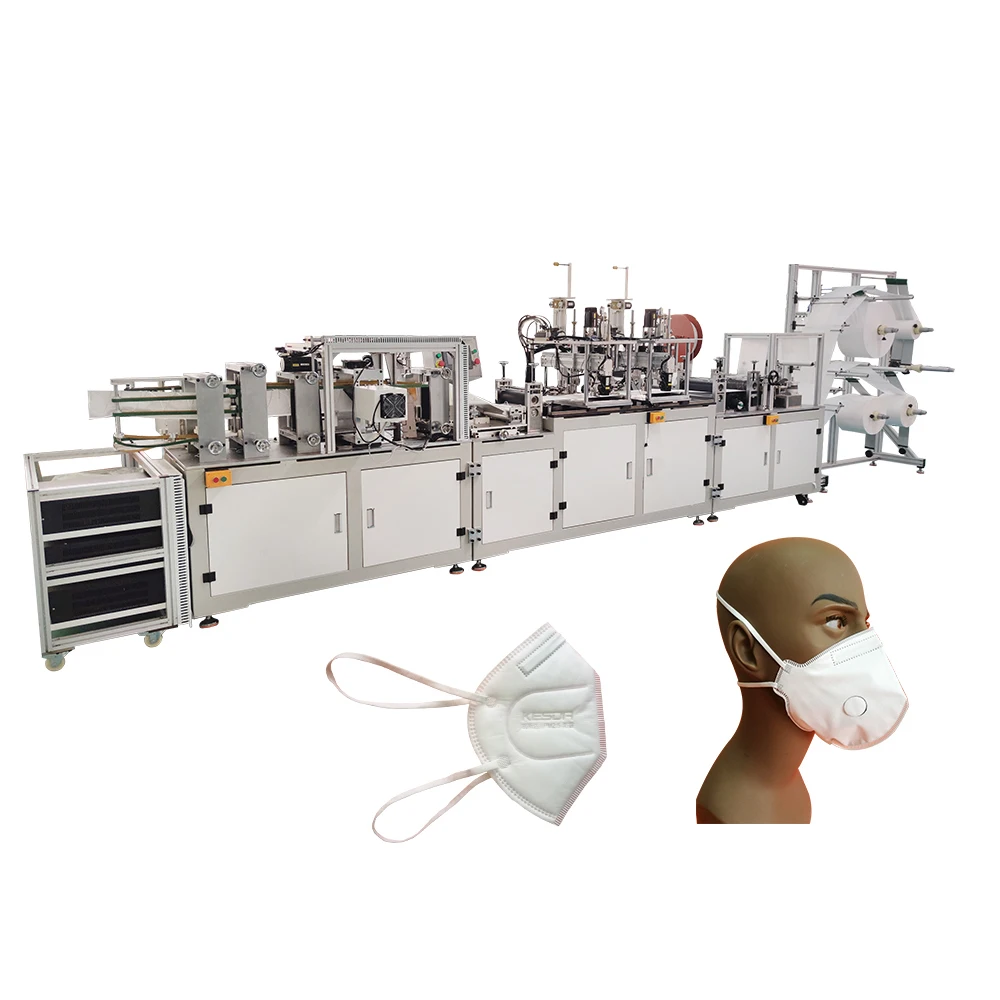 Full Automatic Disposable KN95 Face Mask Making Machine Folding Type Face Dust Mask Making Machine