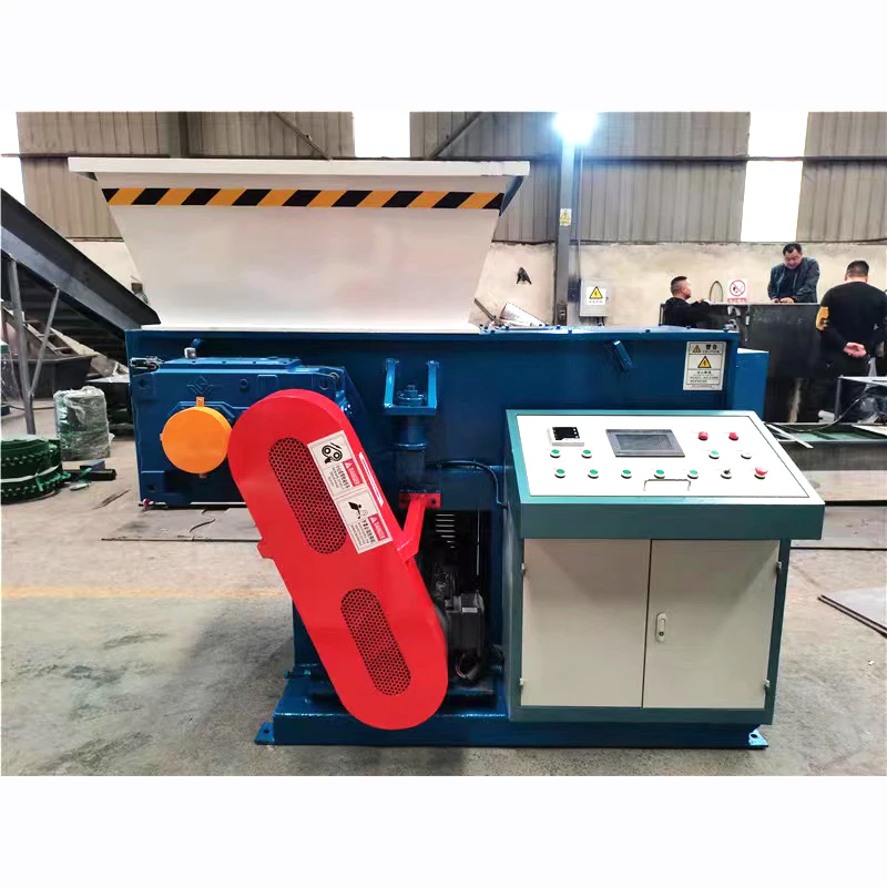 Plastic Bag Single Shaft Crusher Scrap Glass Bottles Recycling Shredder Medicine