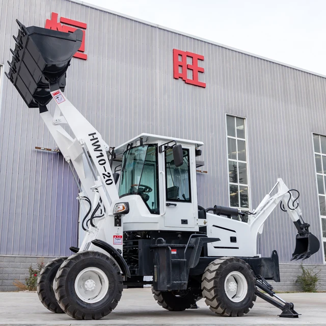 New Diesel CE Epa Engine Large Mini Retroexcavadora Farm Tractor Backhoe Excavator Loader 4x4 Backhoe