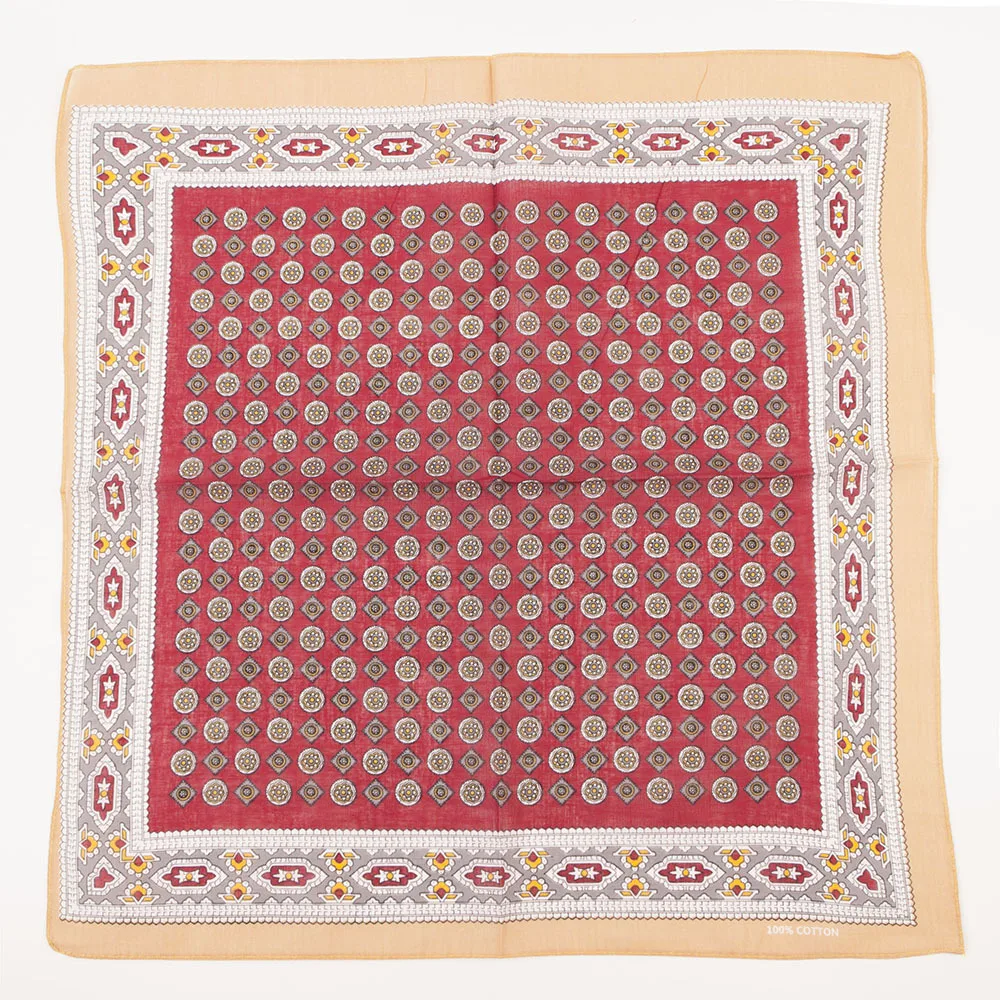 Custom Cotton Printed Paisley Bandana  handkerchief