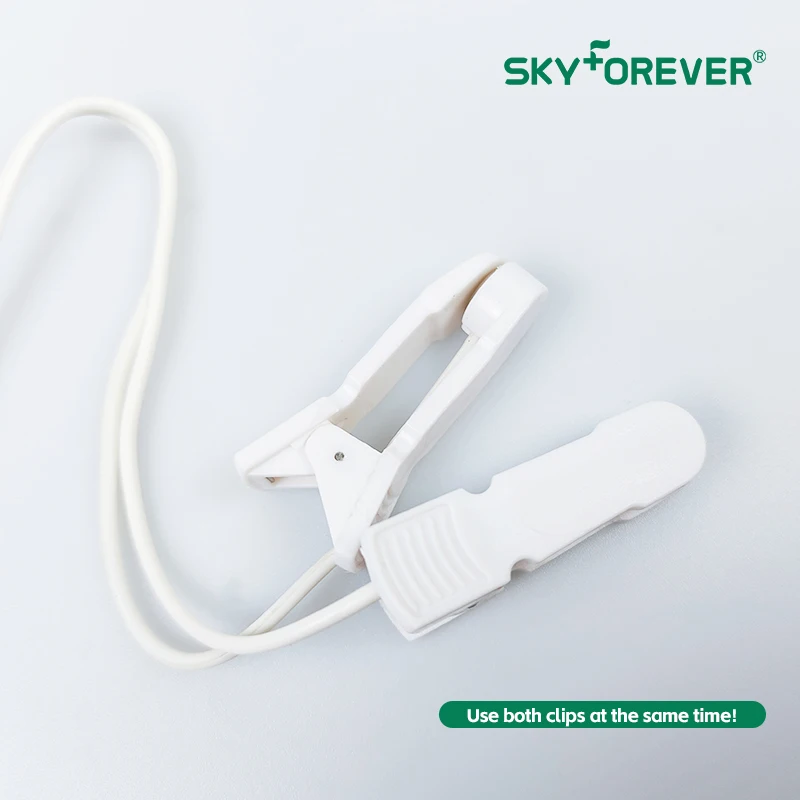SKYFOREVER Hot Products EMS Therapeutic Electrode Line Physiotherapy Connection Line Ear Clip Line with Tens Accessories
