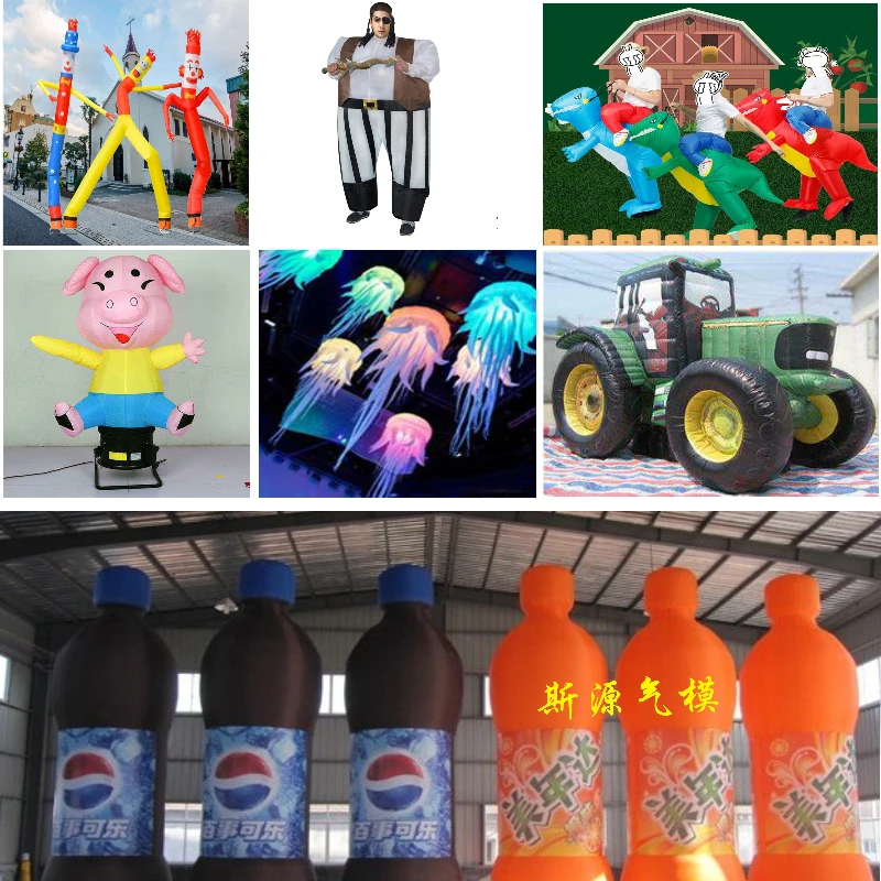 Inflatable Pop up Tent Blow Doll Female Model Building Advertising Inflatables with Led Light