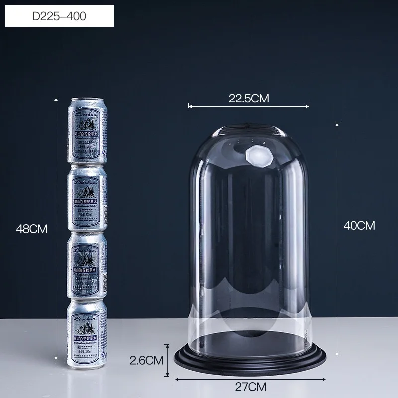 PC acrylic Transparent cover Immortal flower Hand-made jewelry Dust cover Cake model Display case