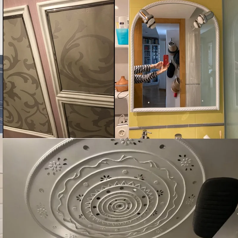 PVC Decorative frame moulding tirm for wall Easy to install Flexibility Decor material