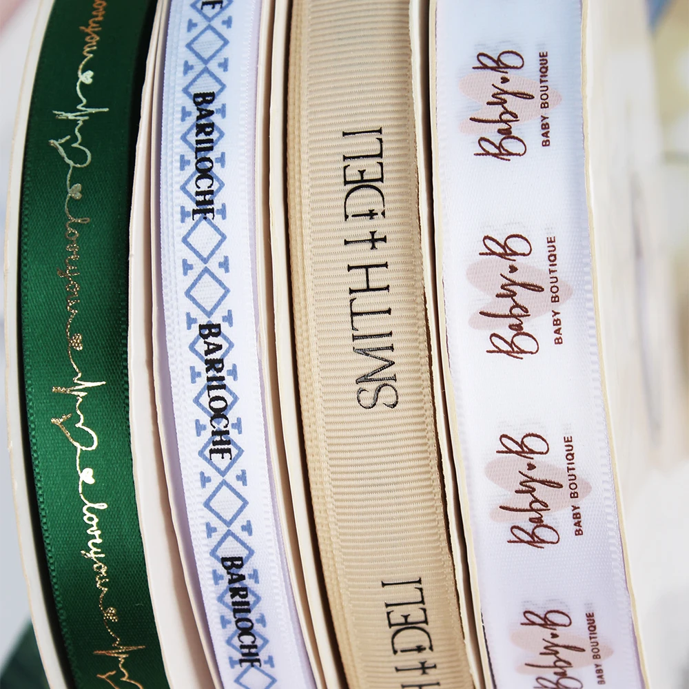 Wholesale Grosgrain Ribbon supports print and logo customization wedding dress accessories party decorations  white ribbon
