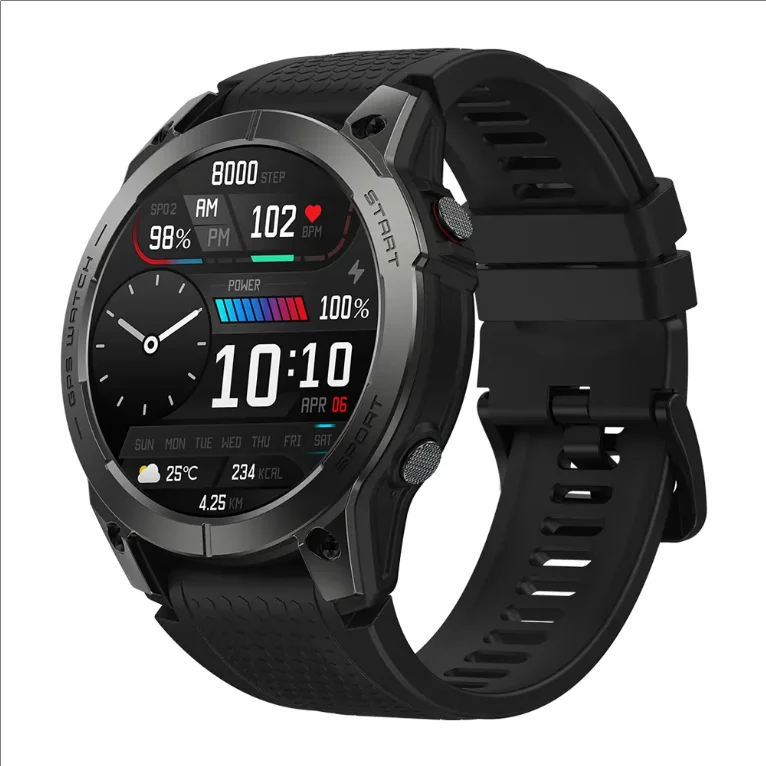 Умные часы Zeblaze Stratos 3 1 43 дюймов с большим дисплеем умные отслежением сна кислородом