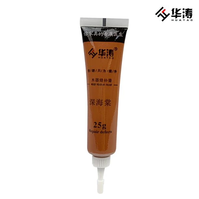 20g Deep Begonia  Water  based wood veneer damage repair paint floor gap filling paste furniture repair paste
