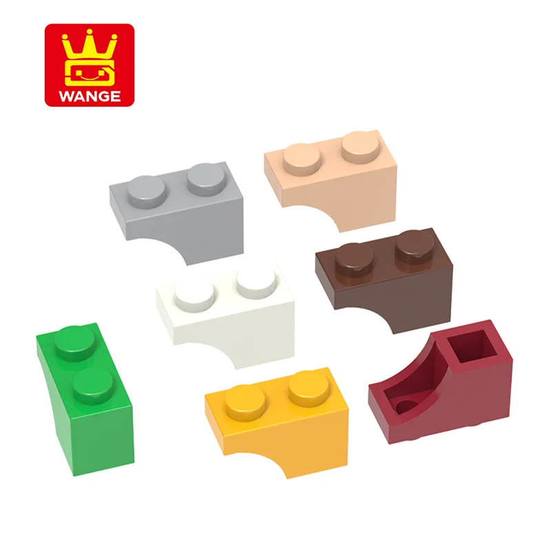 Wange 3659 Вт строительные блоки 1x2 половинные арки Moc Аксессуары Пластиковые и ABS DIY детские игрушки Подарочная коробка в комплекте