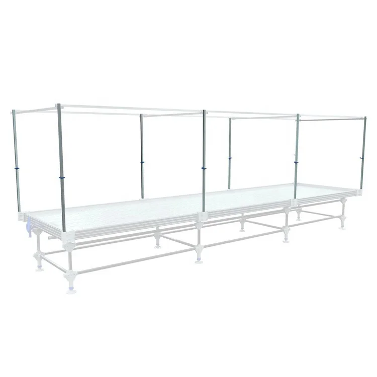 Factory price indoor farming easily assembled hydroponic movable 4x8ft Benches and drain Table Trays for greenhouse