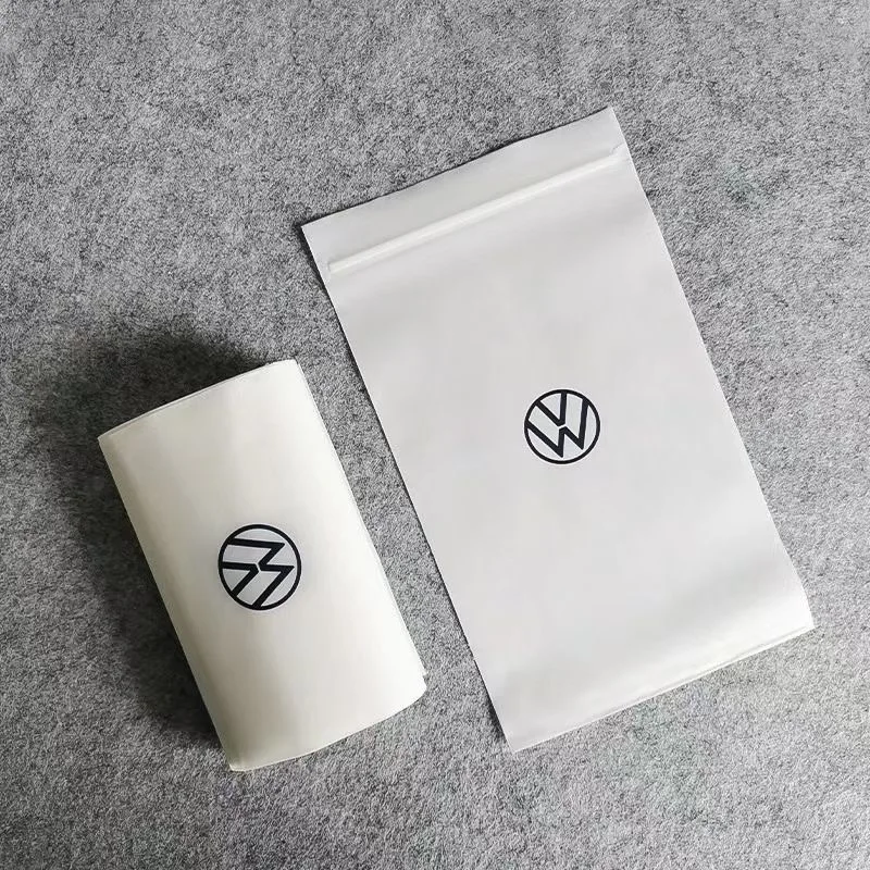 Compostable Zip Packaging Bag Reusable Pla Corn Starch Cpe Eva Frosted Zipper Plastic Bag For Cloth Packaging