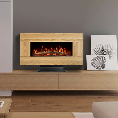 42 inch decorative colorful  electric fireplace wall mounted