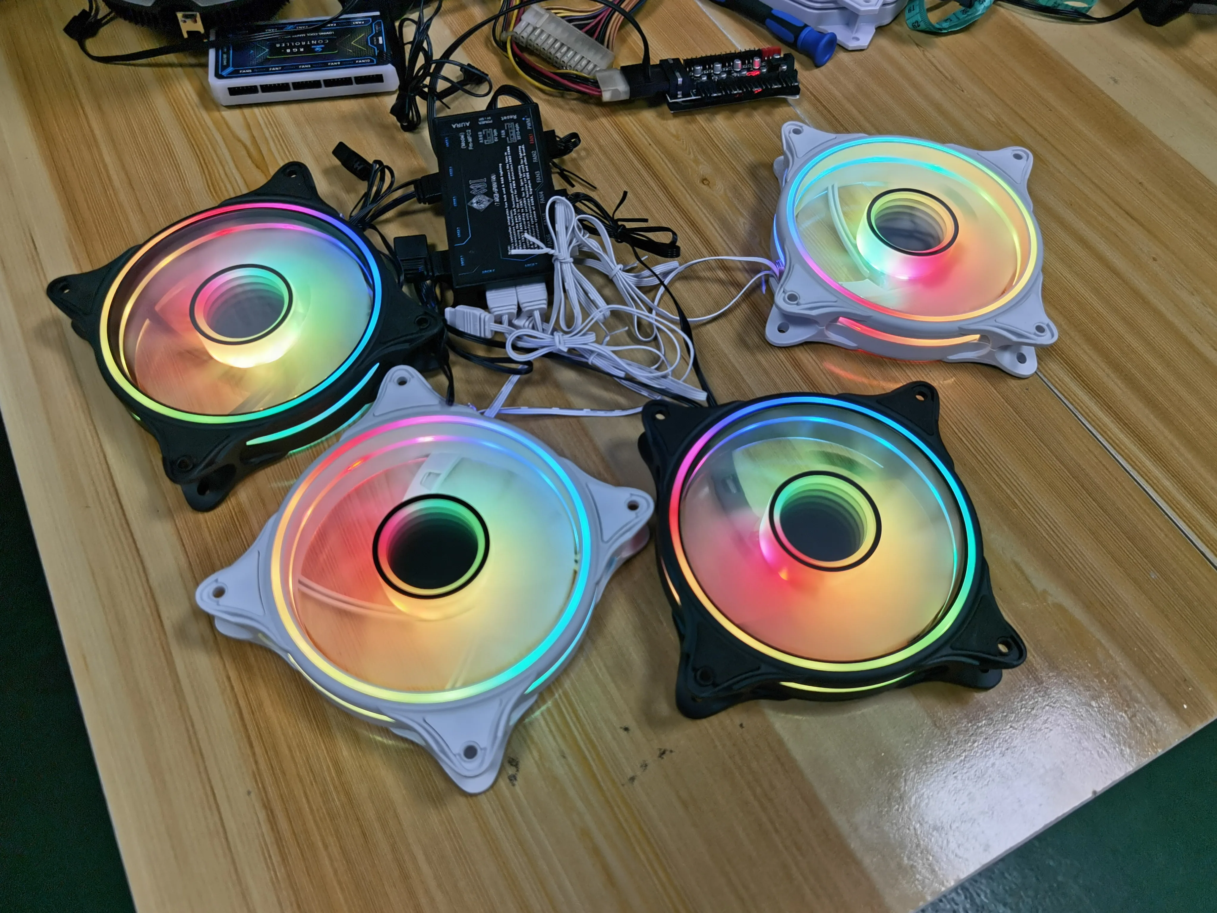 New Design 12025 RGB Cooling Fan For PC Computer case cooler 5V 4PIN Gaming Radiator Desktop Heatstick CPU Cooler With ARGB Fans