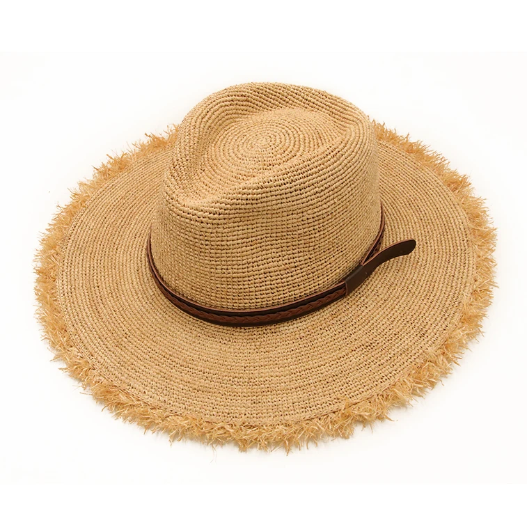 Wholesale summer women beach panama men straw hat manufacture