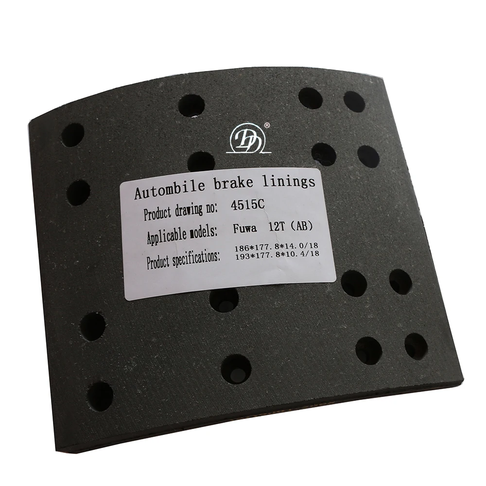 Truck brake system high quality brake linings 4515