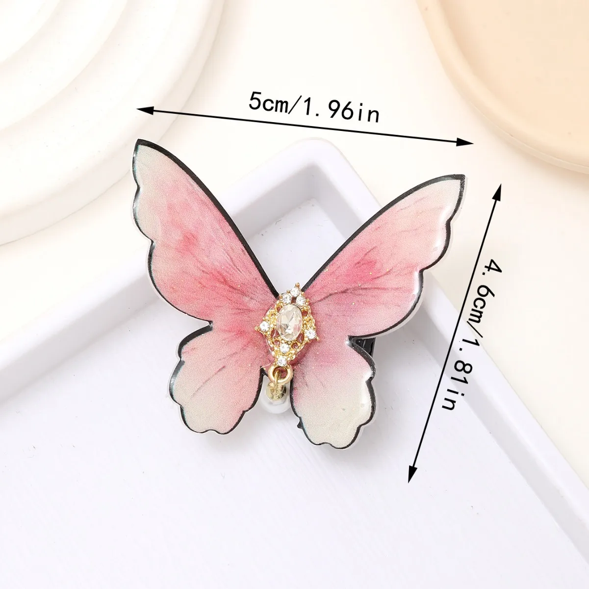 2024 New Butterfly Hair Clip for Women Elegant Chic Versatile Forest Style Super Cute Sweet Girls Side Hair Claw