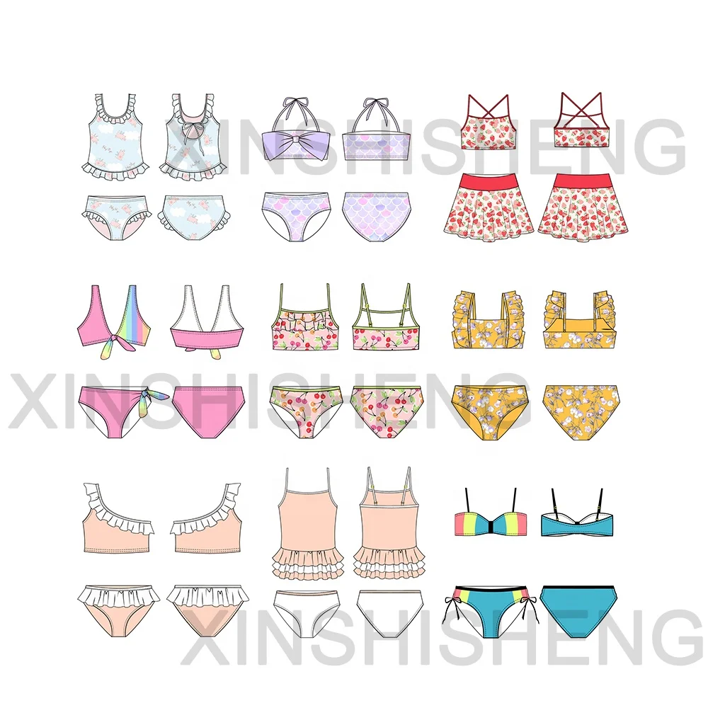Factory 2024 New Women Swimsuit Custom Bikini Design Wholesale Swimwear With Cover Up Hanging Neck Mini Micro Bikini