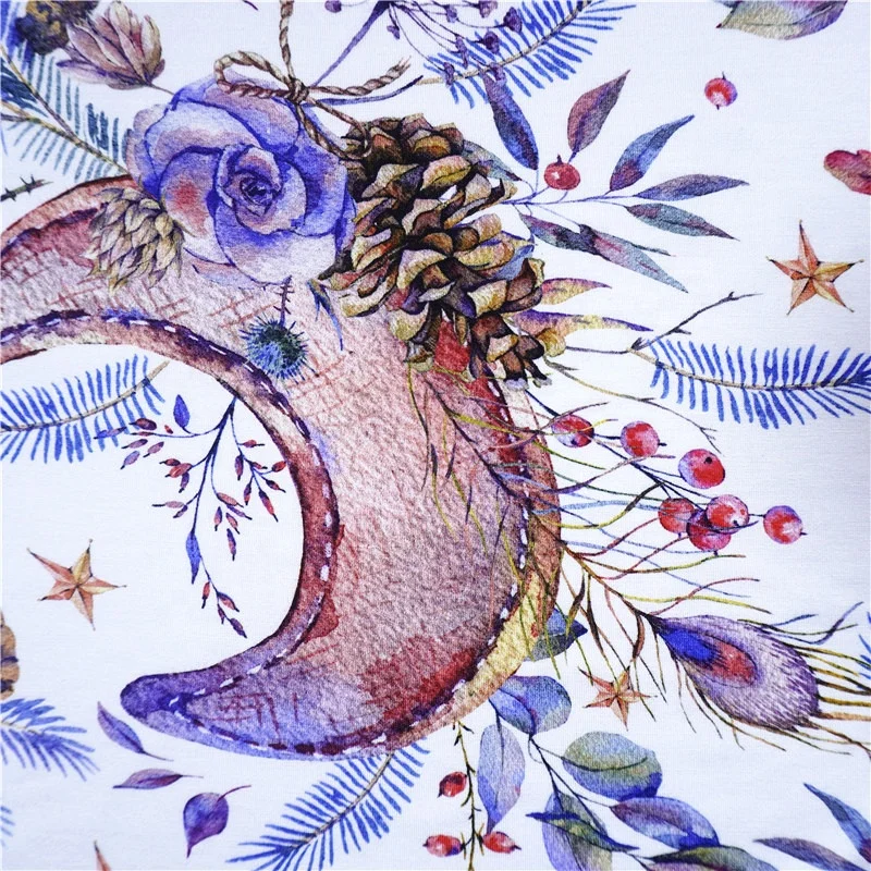 Hot Sale 95%Bamboo 5%Spandex Custom Printing Organic Bamboo Lycra 230-250GSM Knitted for Baby Cloth,blanket