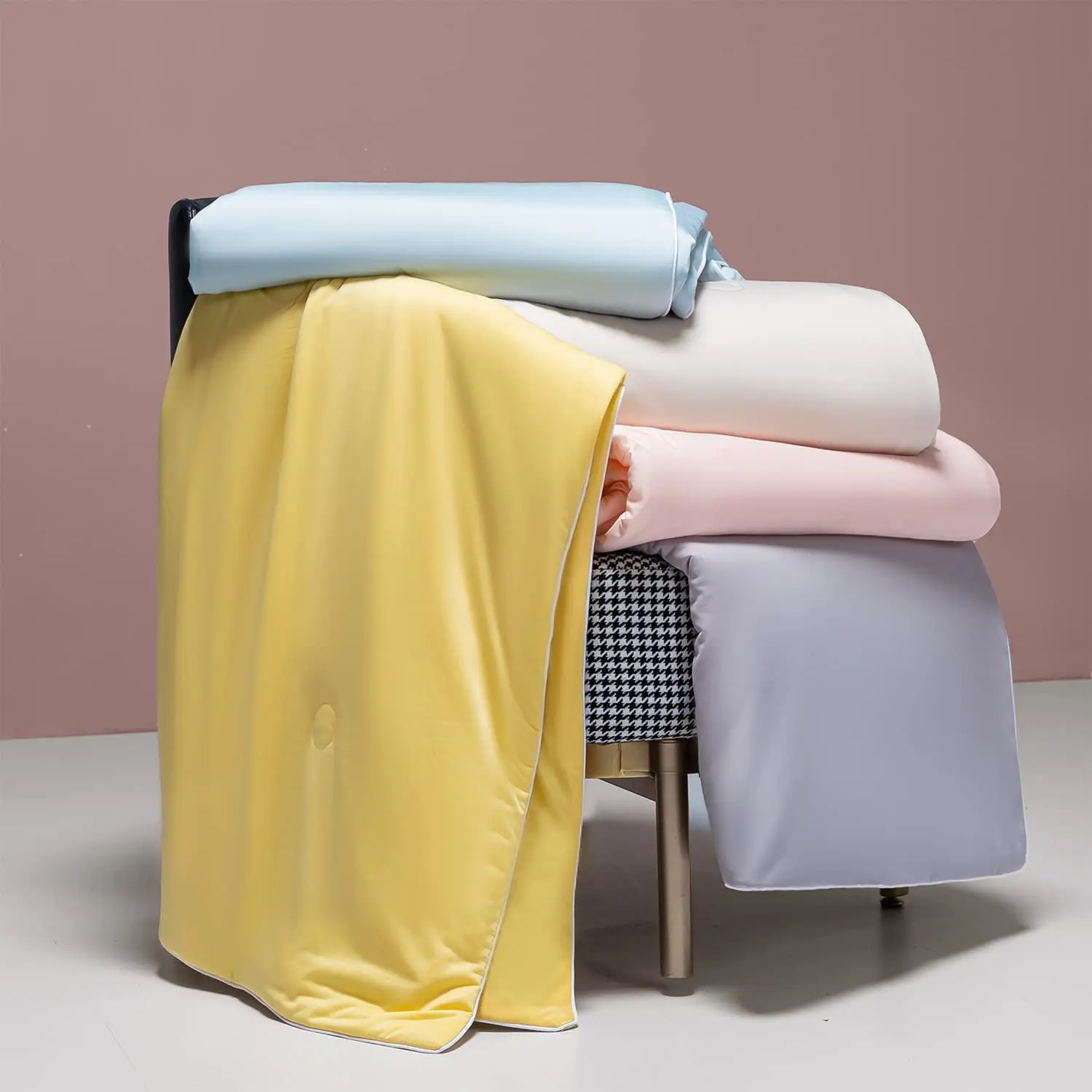 LISO Throw Sleeping Summer Nylon Cool Ice Silk Cooling Blanket for Hot Sleepers