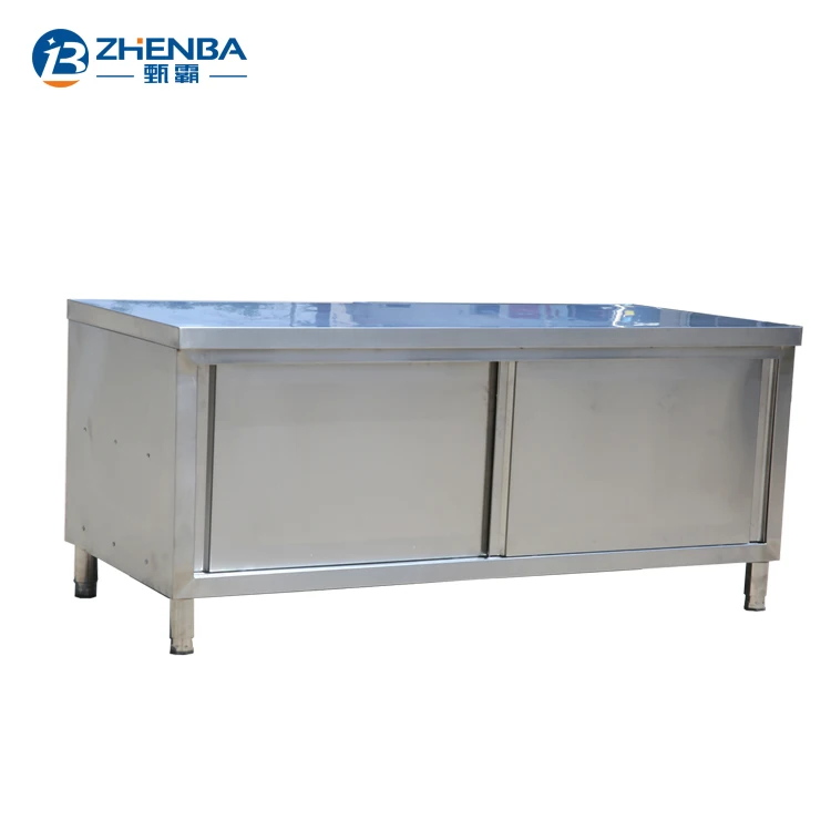  Best price kitchen worktable cabinet stainless steel restaurant working tables