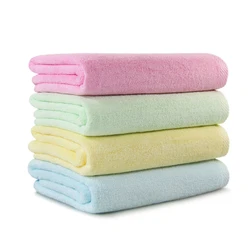 Wholesale luxury 100%bamboo microfibre large bath towels  in case for spa use