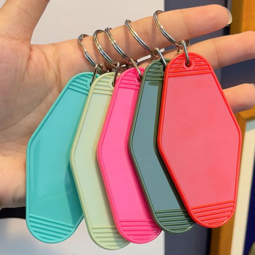 Custom acrylic key chain blanks motel keychain acrylic charm plastic hotel key tags plastic keytags key tags