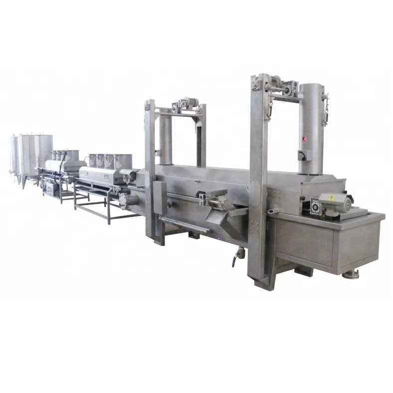 DB Industrial 200-1000kg/h fried broad bean frying machine continuous fryer machine for crispy nuts snack making