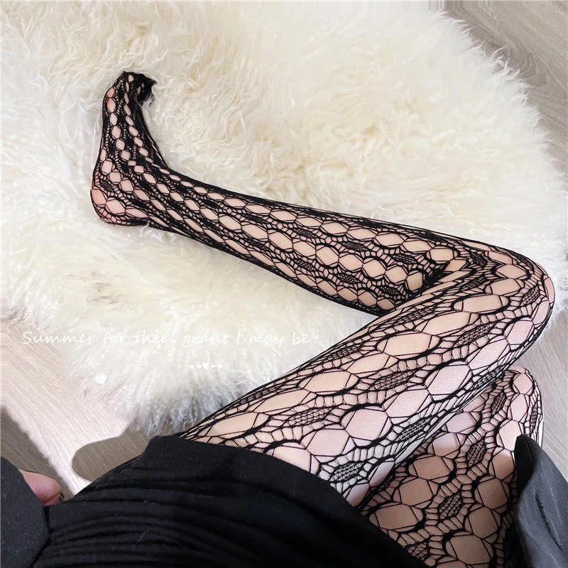 Wholesale internet celebrity hosiery fishnet lace sexy tight leggings hottie summer pantyhose tights