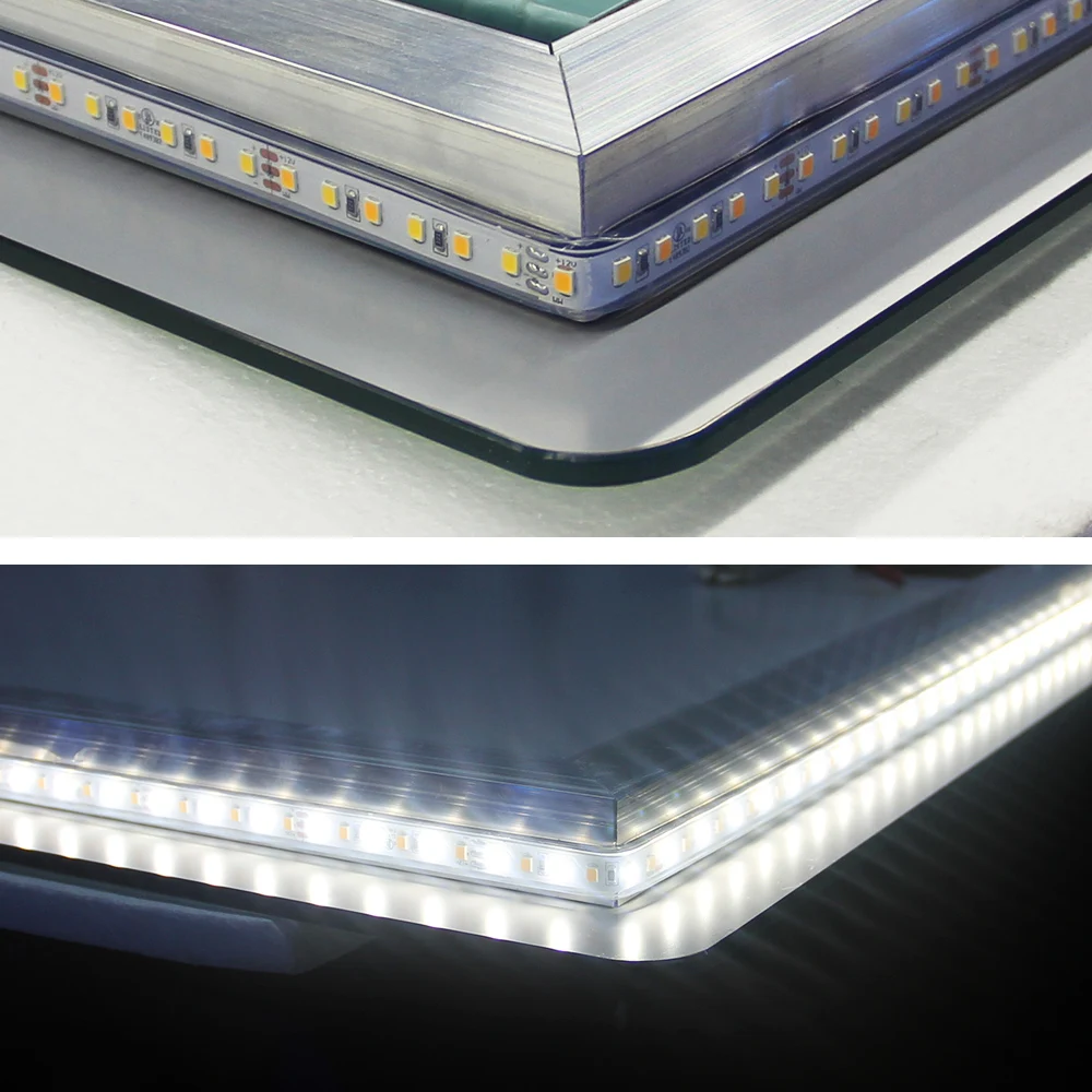 Hot Sale Rectangle Aluminum Vanity Android Mirror Smart Led Bathroom Mirror for Hotel