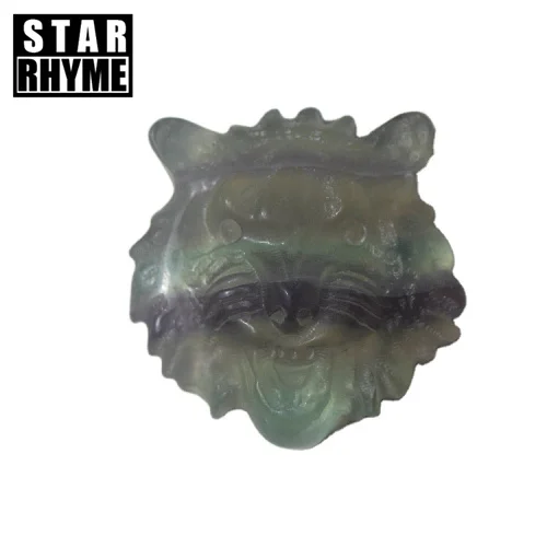 Affordable 5cm rainbow fluorite fierce tiger crystals healing stones decorations crystals decor