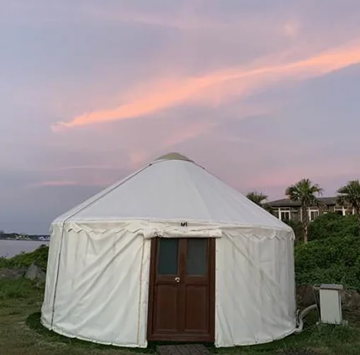 Large space garden modern luxury mongolia yurt