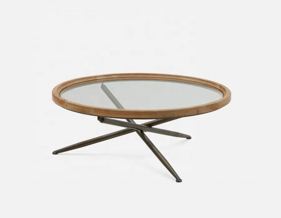 coffee tea table tempered glass top table