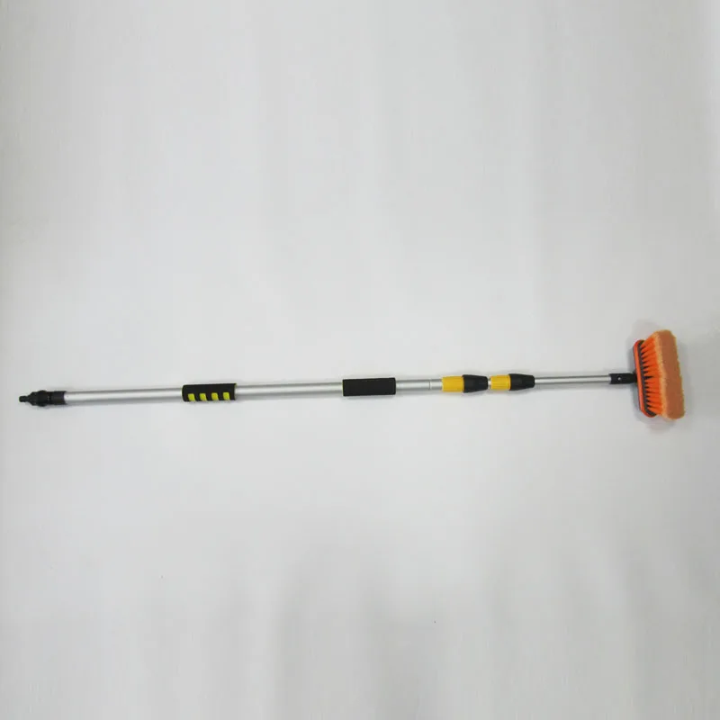 3 meter Aluminum Telescopic Handle Water Flow truck and bus Wash Brush Car Cleaning brush wheel brush
