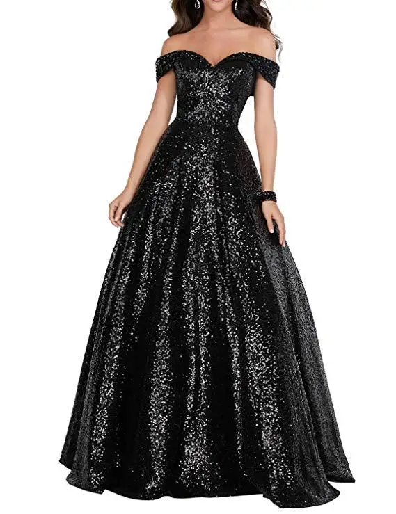 Dress 2022 strapless prom evening dress ladies long sequins handmade beaded formal dress drop shipping fulfill