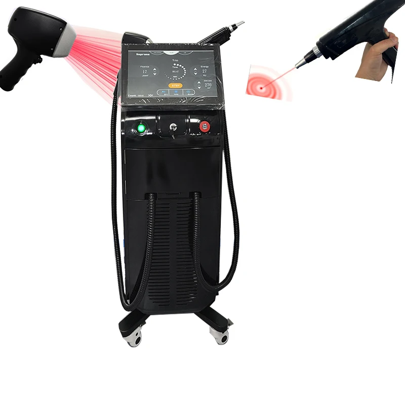 2023 NEWEST! 2 in 1  diode laser hair removal and q switched nd yag laser tattoo removal beauty machine price