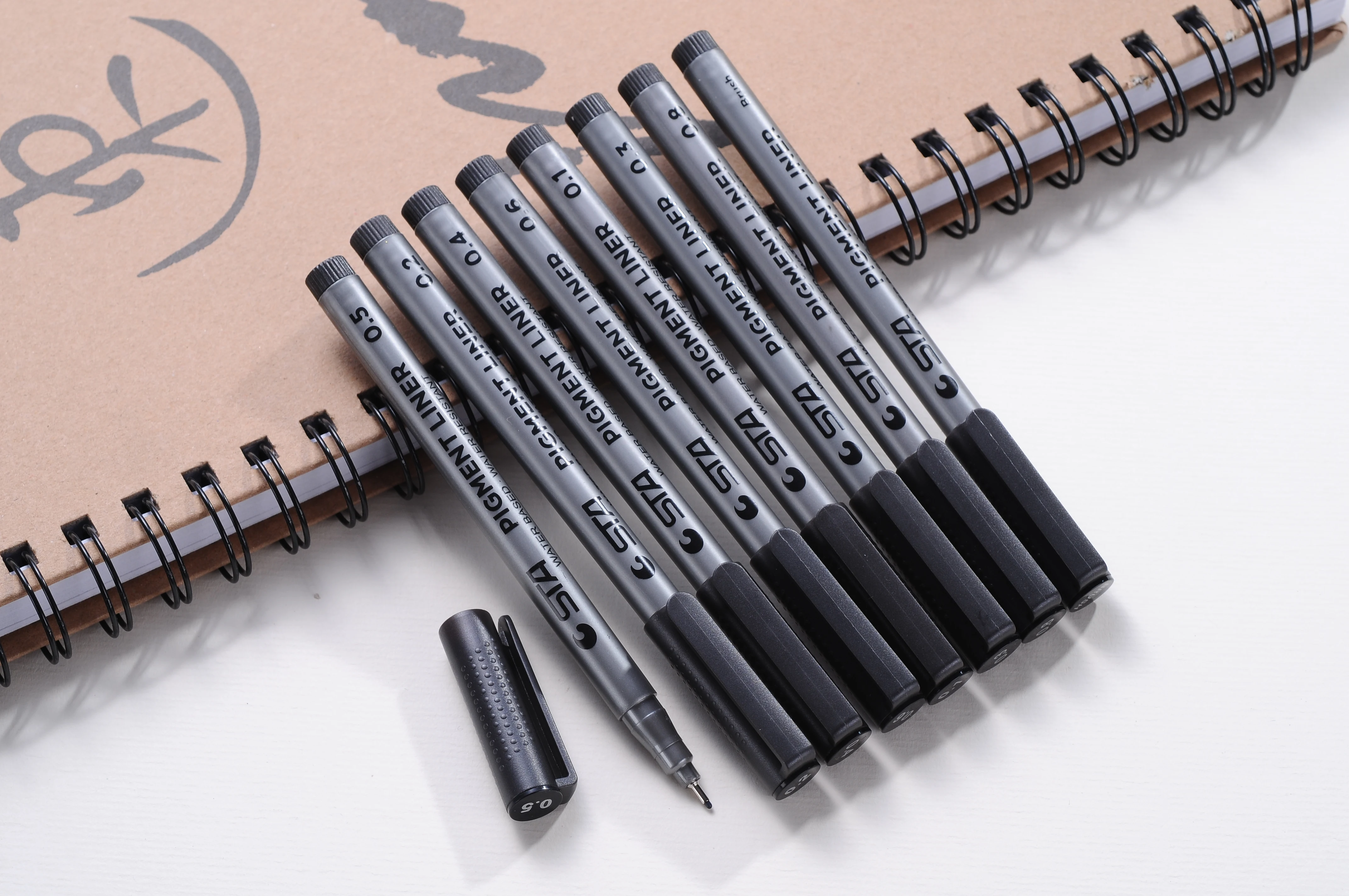 
0.1/0.3/0.5/0.8mm Micron Pen Fine liner Ink Pens Waterproof Archival Ink Illustration Drawing Pens for Sketching 
