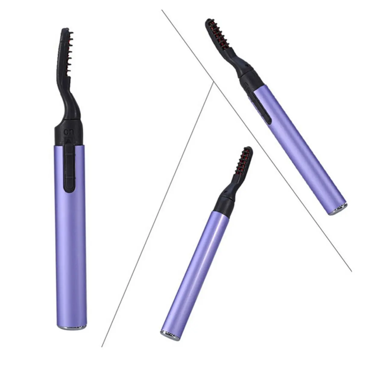 Low price wholesale high quality mini hand-held portable makeup electric eyelash clip heating eyelash clip