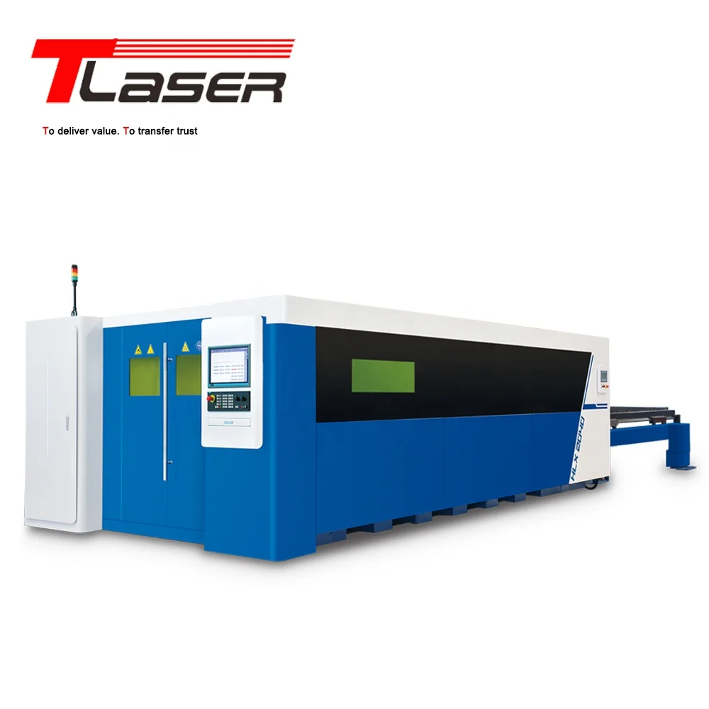 T&L Brand Ultra-Fast All cover 12 Kw 10Kw  Fiber laser cutting machine 2.8G Acceleration