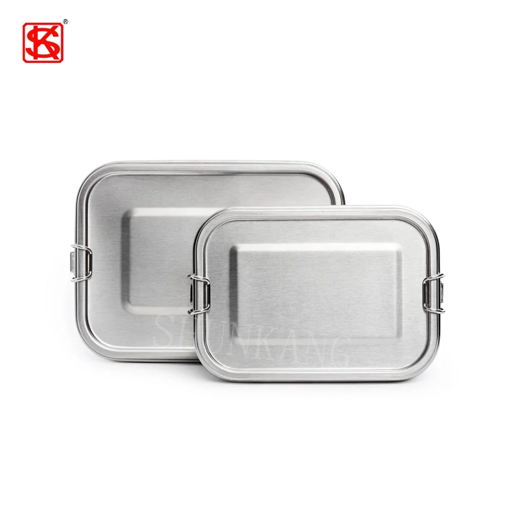 Non-Disposable Eco-Friendly Stainless Steel Lunch Box Food Storage Containers nBento Box For Kids
