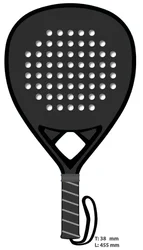 Высококачественная профессиональная настольная ракетка для пляжного тенниса 3k12k18k