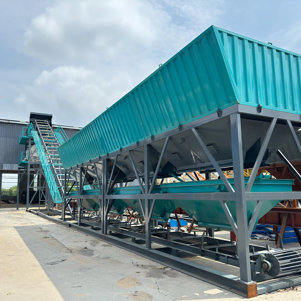 MHZS 60/90/120/180  Foundation-free  Concrete  Plant with Conveyor belt mixing plant