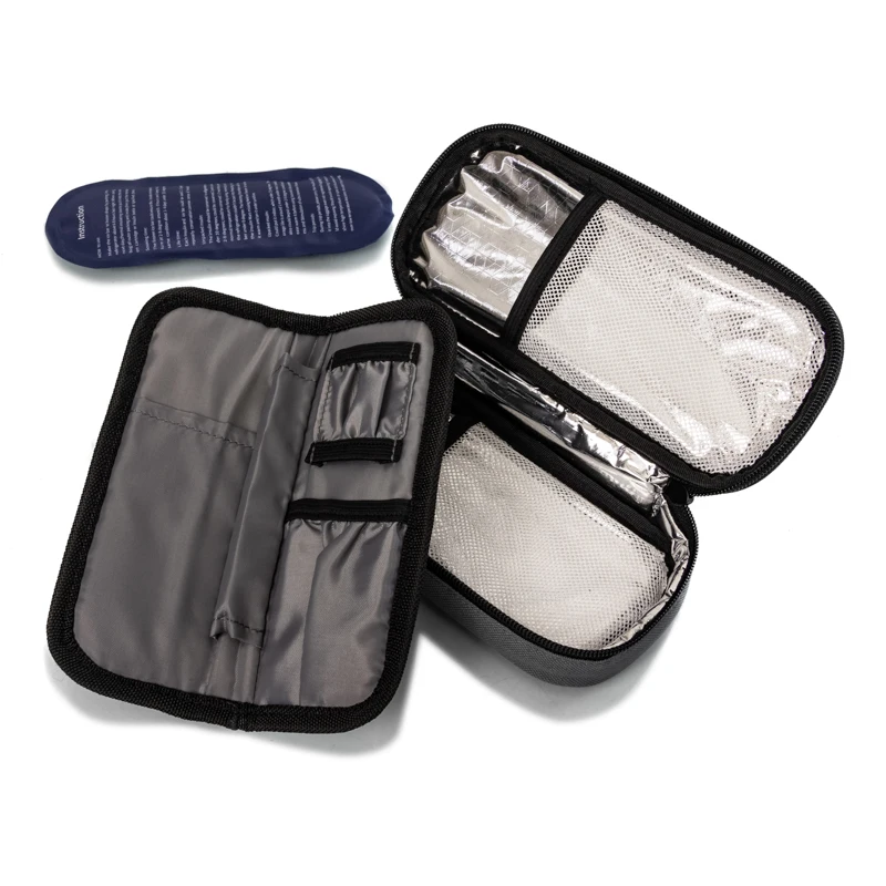 insulated bag insulin diabetic pen travel cooler bottle case with ice  transport pack