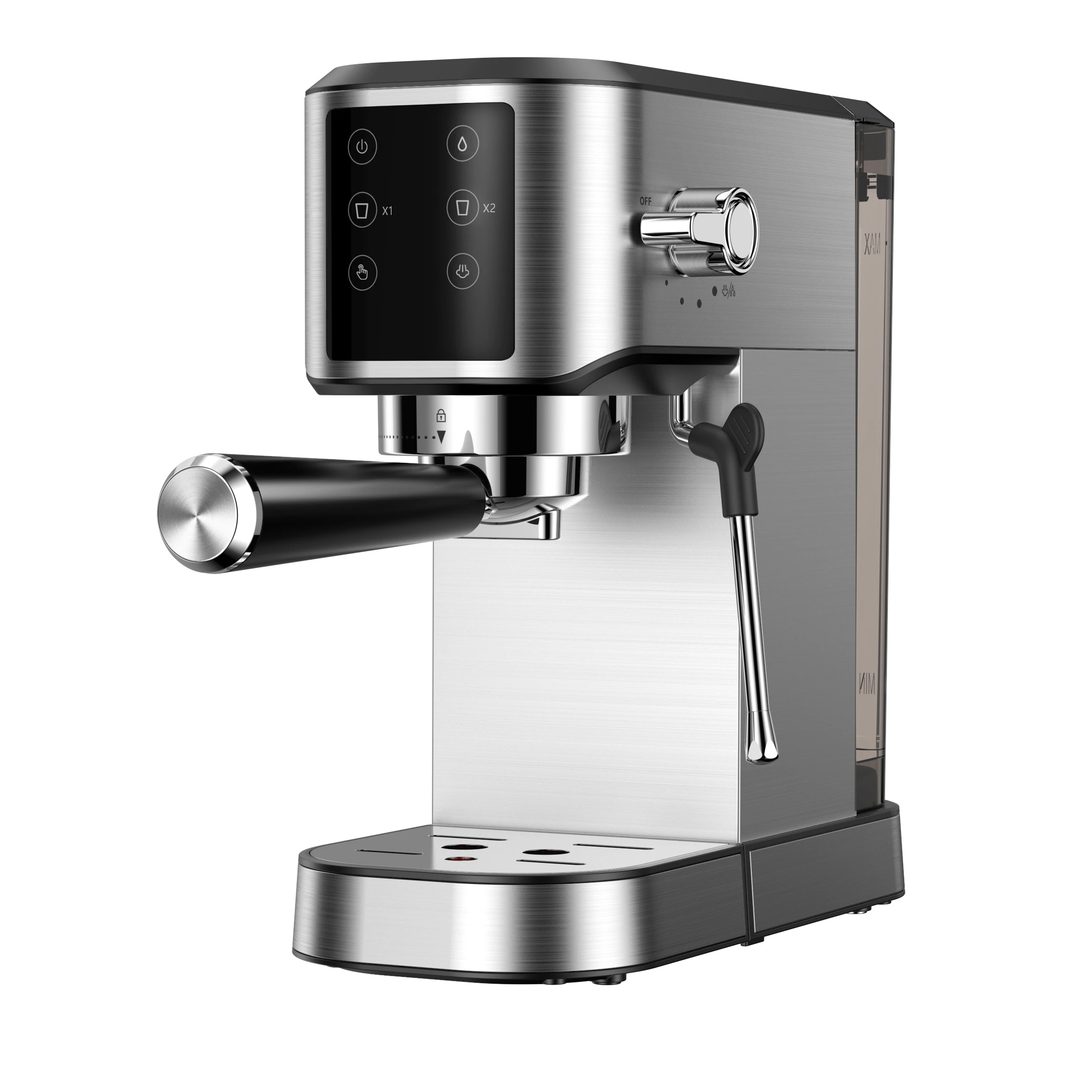 Factory Supply Easy Cleaning Drip Coffee Machine Touch Screen Electric Steam Espresso Coffee Machine